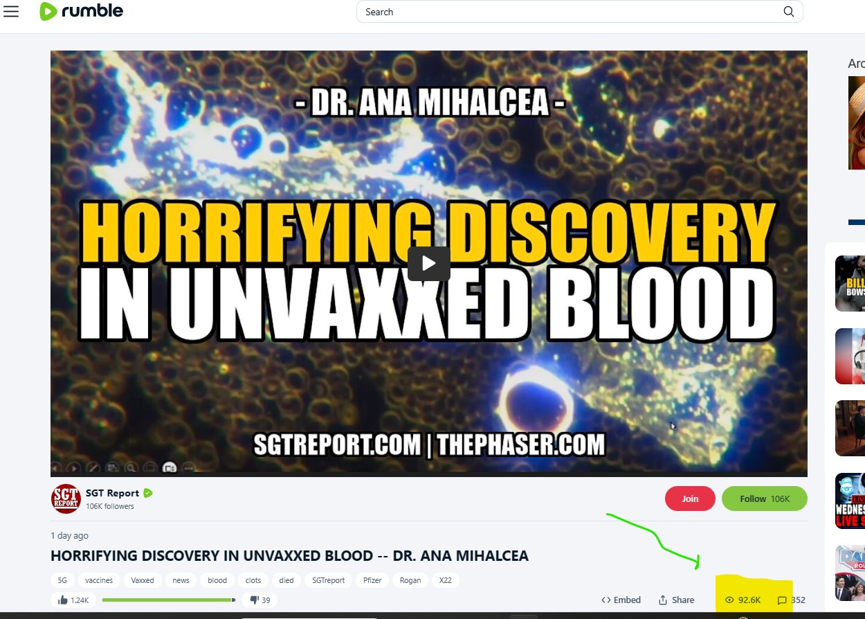 horrifying discovers in unvaxxed blood. 