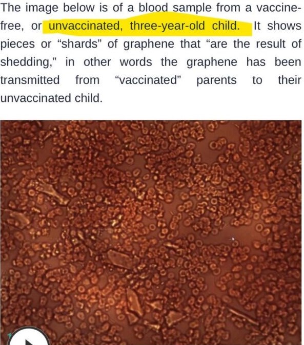 graphene in childs blood