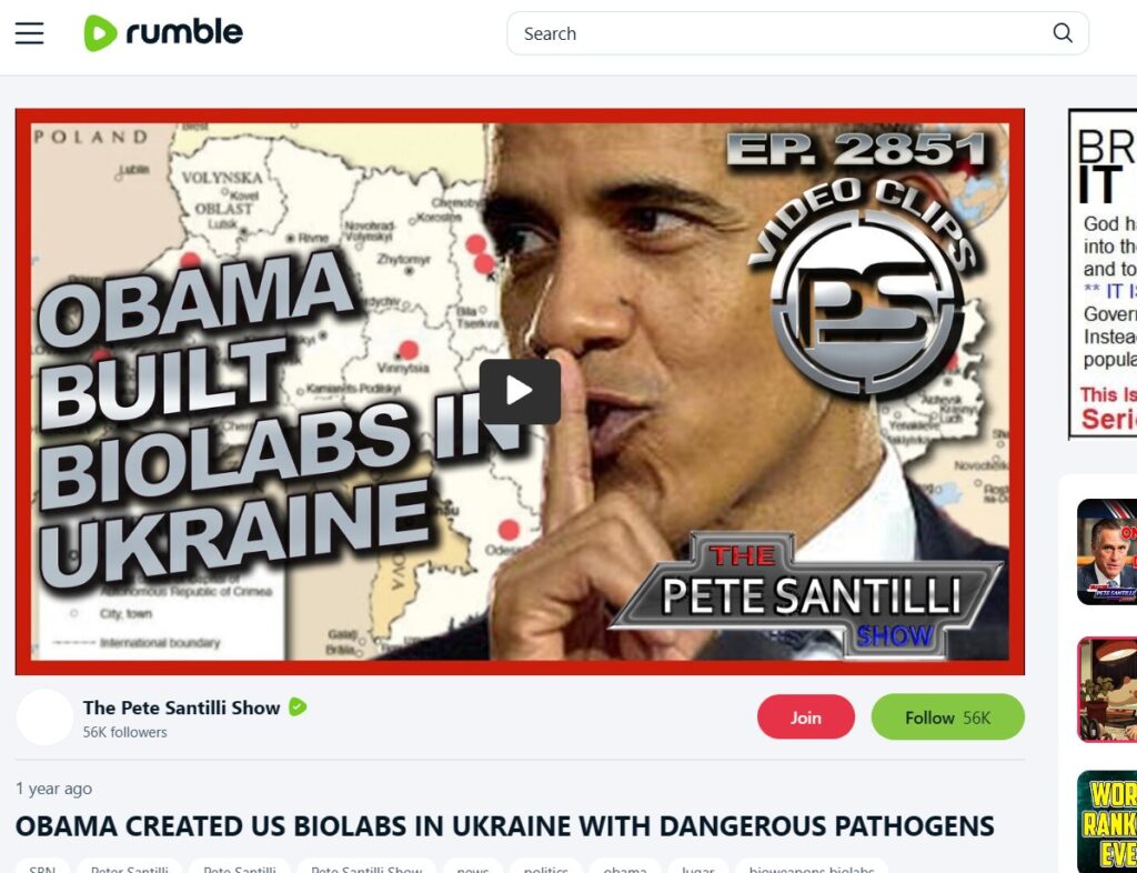 senator Obama Ukraine bio-labs